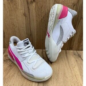 Puma Hardwood Clyde JR Pro Foam 193847-03 Pink/White Glow Sneakers Size 7C